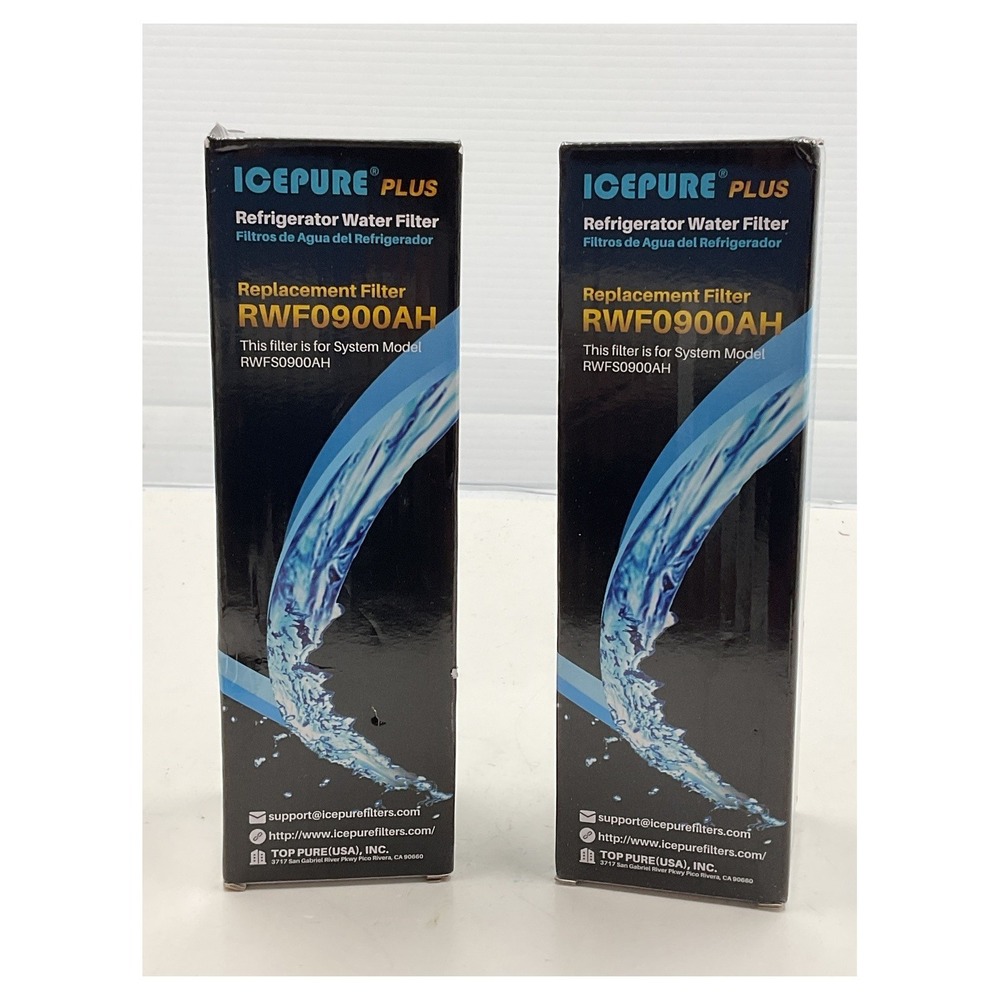 ICEPURE PLUS‎ RWF0900AH Refrigerator Water Filter 2 Pack NSF Certified